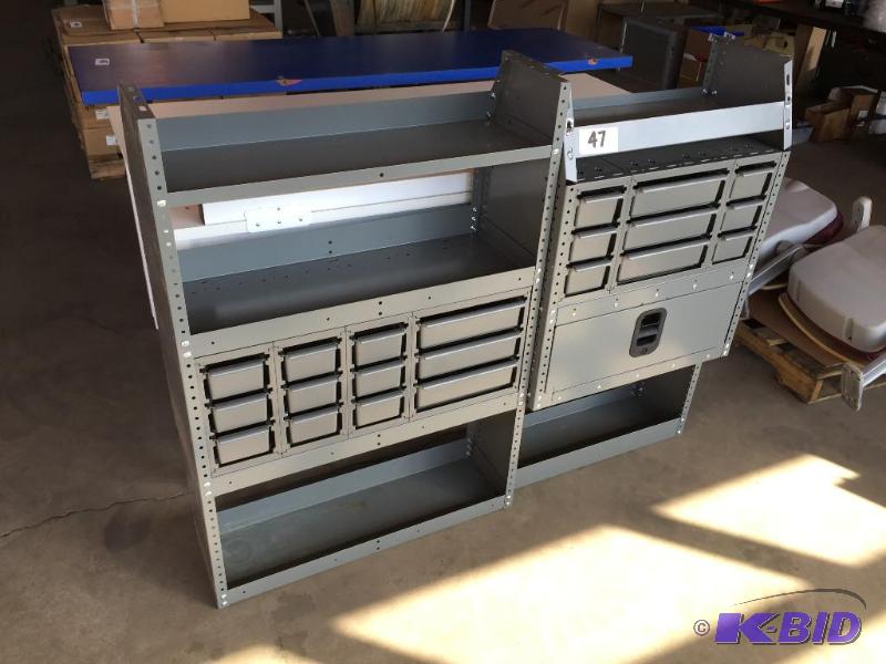 lot 47 image: 2 parts  tool bins for installation in a veh...