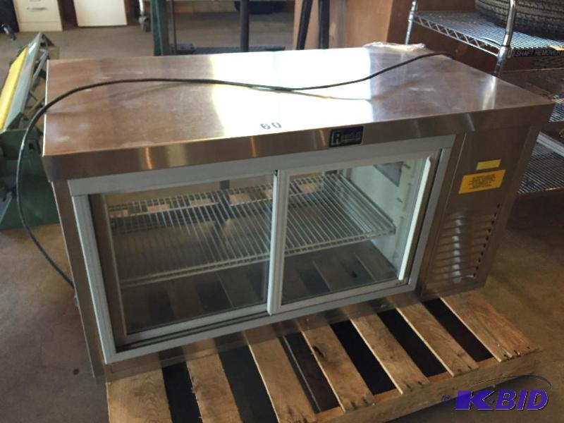 lot 60 image: 2 sided display refrigerator....