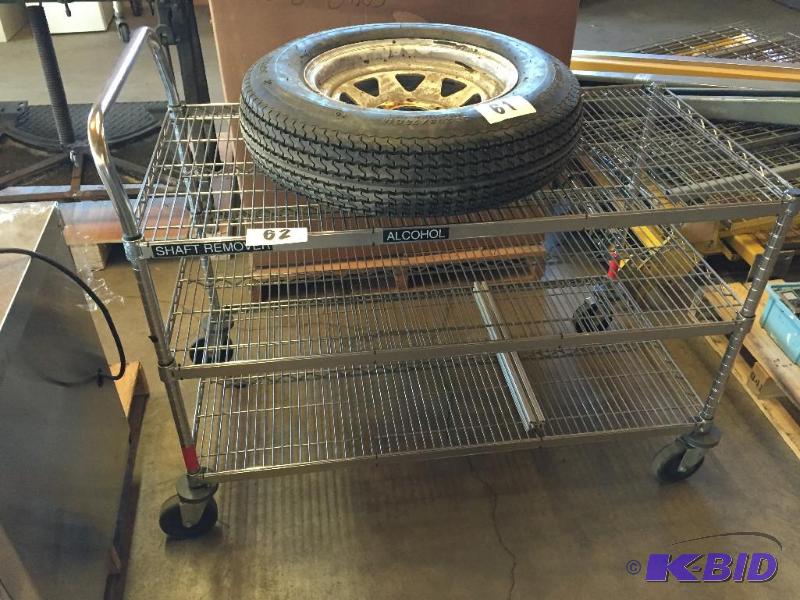 lot 62 image: Metro style cart....