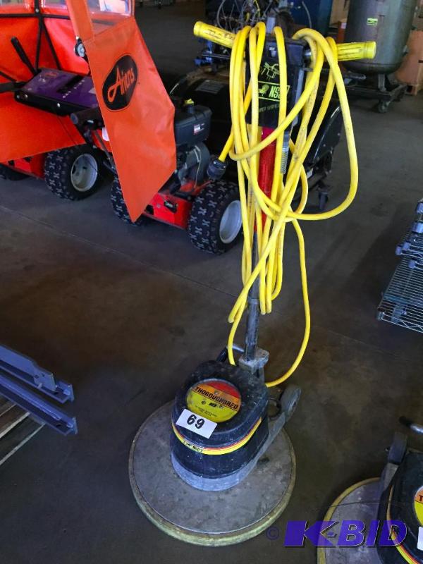 lot 69 image: NSS Thoroughbred floor scrubber  buffer....