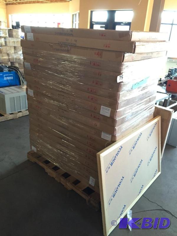 lot 75 image: Pallet lot of new retail display  poster dis...