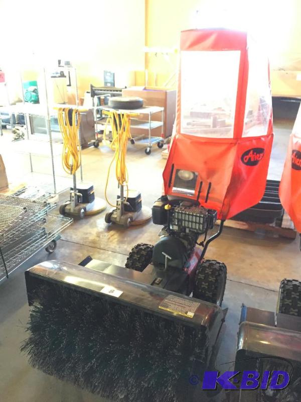 lot 8 image: Snow blower  sweeper with headlight and cab ...