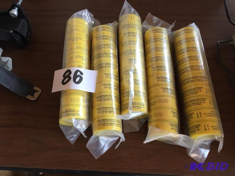 lot 86 image: 5 new packages of carbon cartridges....