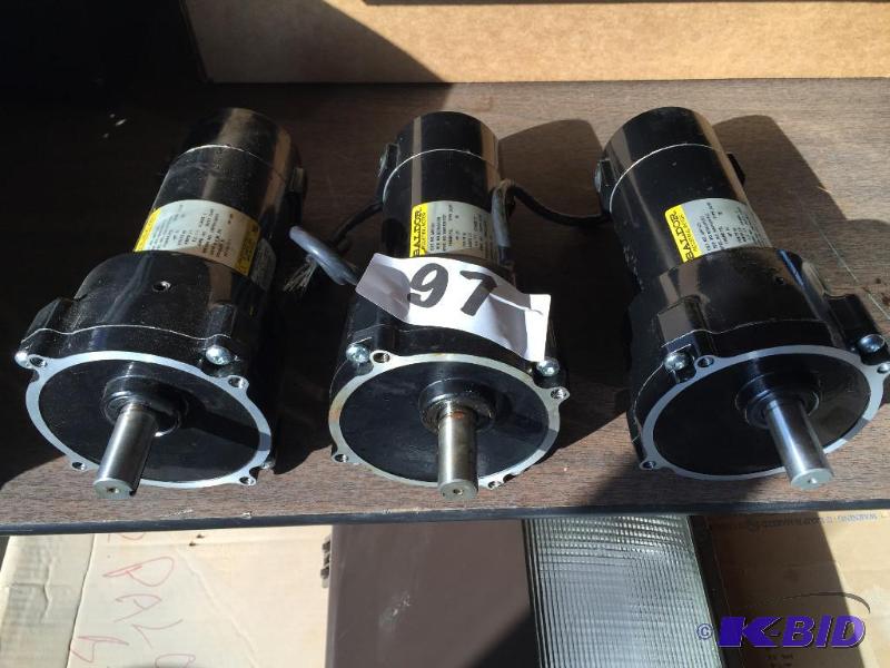 lot 97 image: Lot of 3 Baldor motors....