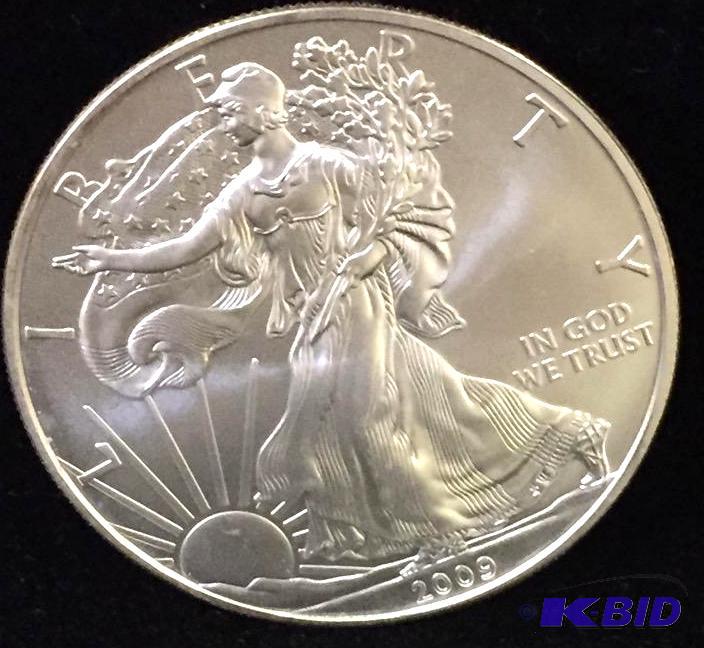 2009 1oz Silver American Eagle BU