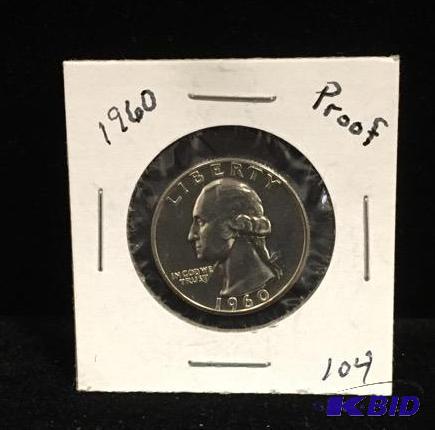 1960 Washington Quarter Proof BU