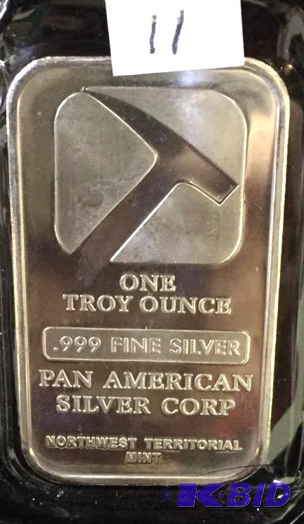 1oz Pan American Silver Bar