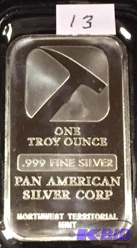 1oz Pan American Silver Bar