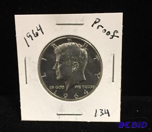 1964 Kennedy Silver Half Proof BU