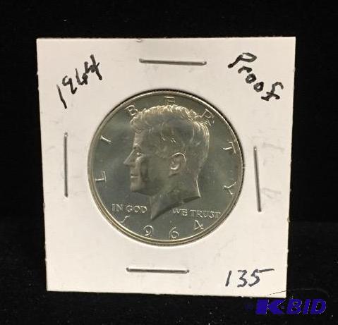 1964 Kennedy Silver Half Proof BU