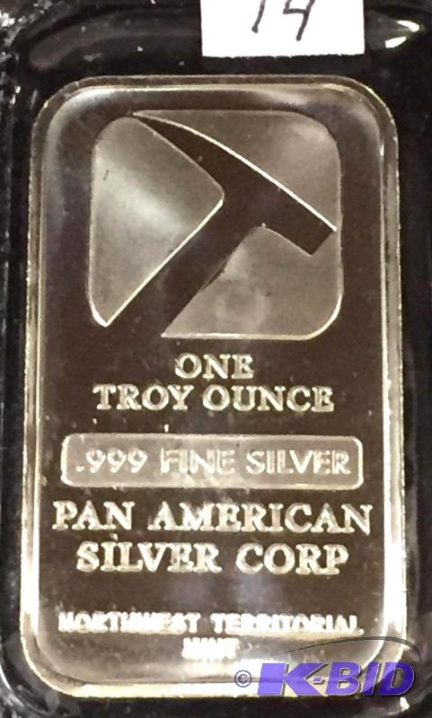 1oz Pan American Silver Bar