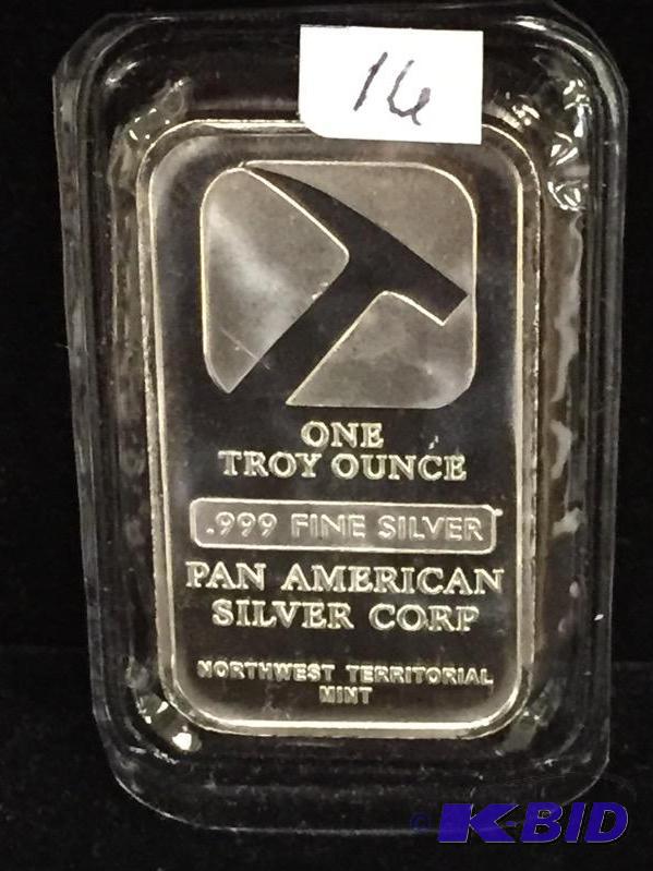 1oz Pan American Silver Bar