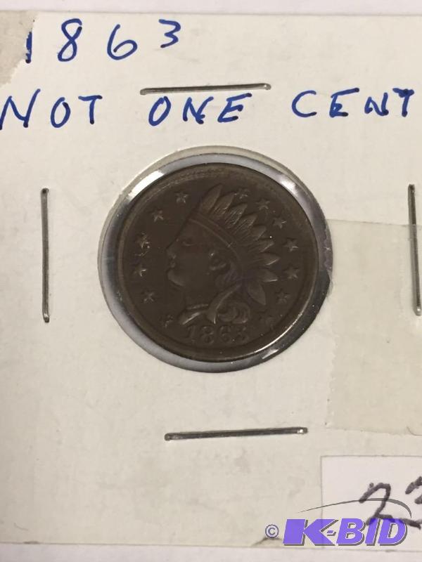 1863 Not One Cent