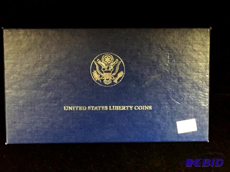 1986 Liberty Silver Dollar and Clad Half Dollar