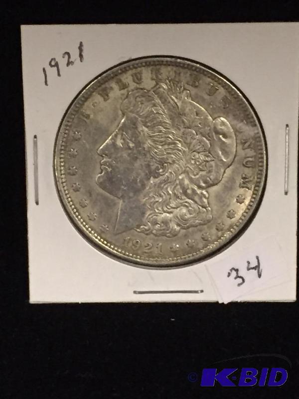1921-P Morgan Silver Dollar