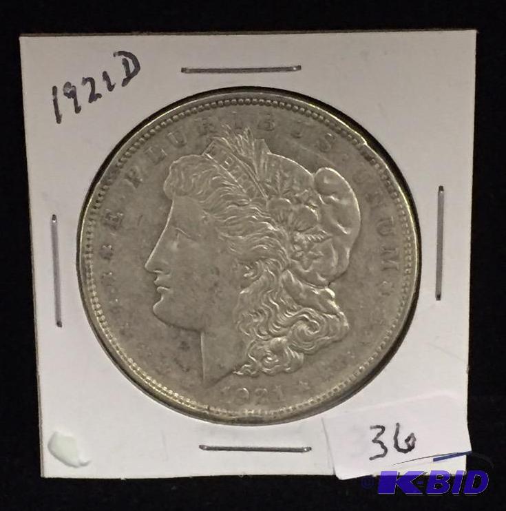 1921-D Morgan Silver Dollar
