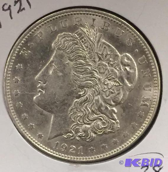 1921-P Morgan Silver Dollar