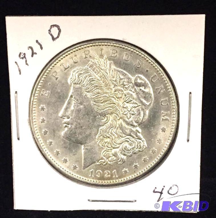 1921-D Morgan Silver Dollar