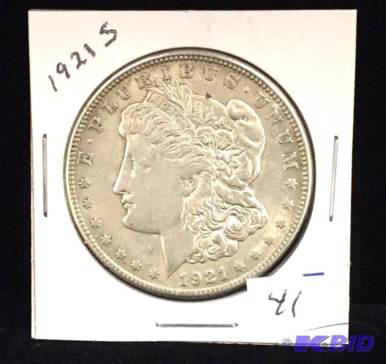1921-S Morgan Silver Dollar