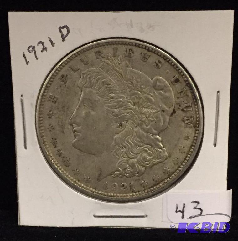 1921-D Morgan Silver Dollar