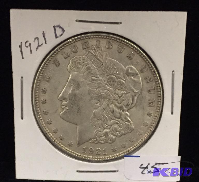 1921-D Morgan Silver Dollar