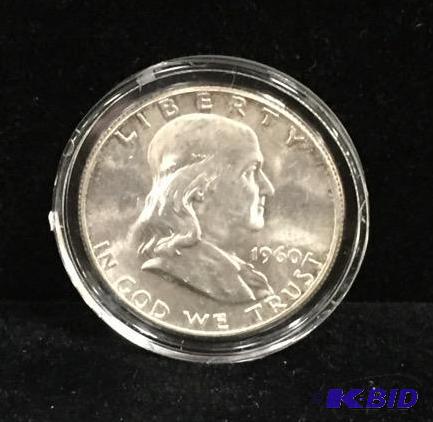 1960-P Ben Franklin Silver Half