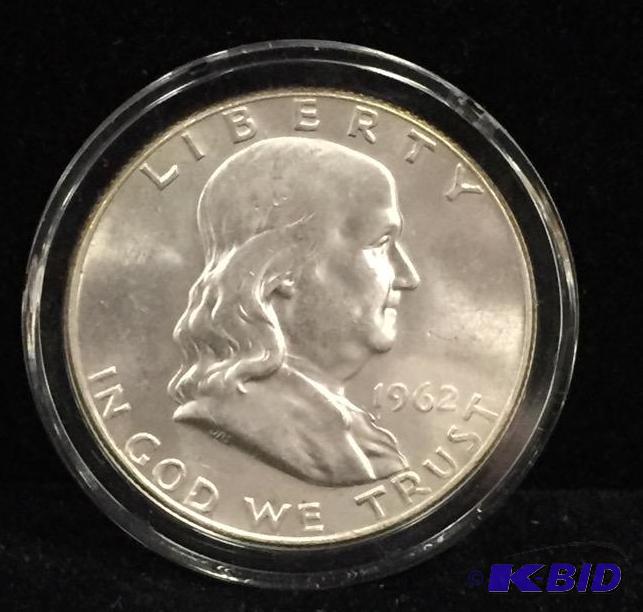 1962-D Ben Franklin Silver Half