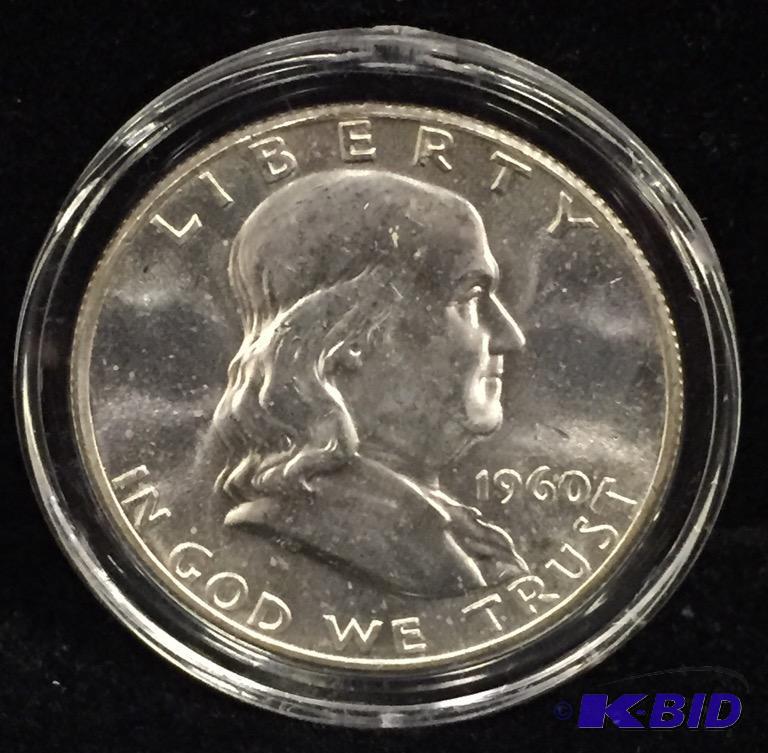 1960-P Ben Franklin Silver Half