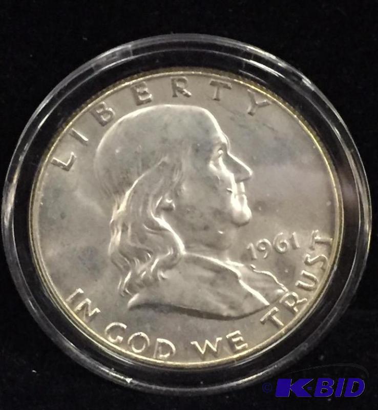 1961-D Ben Franklin Silver Half