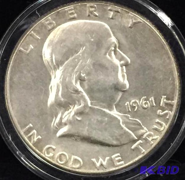 1961-P Ben Franklin Silver Half
