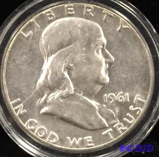 1961-P Ben Franklin Silver Half
