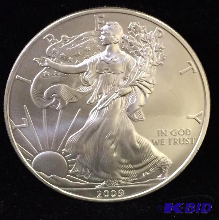 2009 1oz Silver American Eagle BU