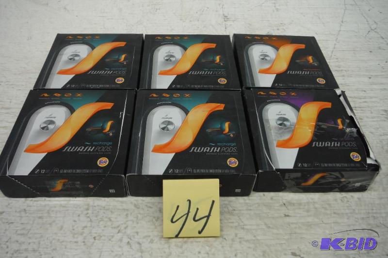 lot 44 image: Lot of 6-12 count Boxes of Swash Pods