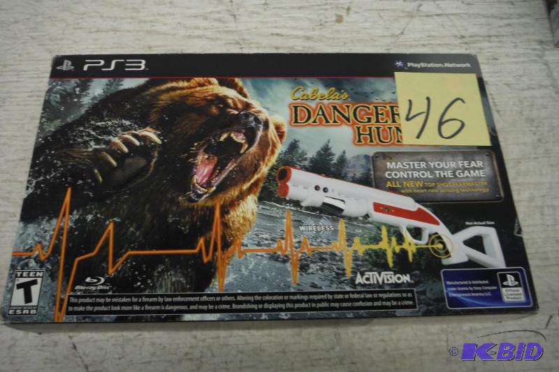 lot 46 image: Cabelas Dangerous Hunts Gun - Playstation 3 No Game