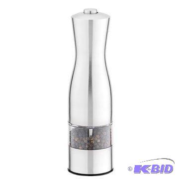 lot 55 image: Ez Hold Battery Powered Stainless Steel Pepper Mill