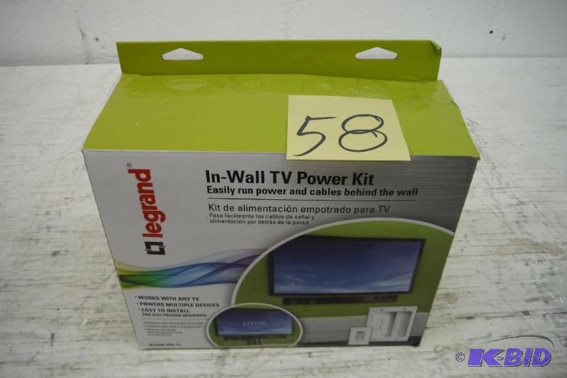 lot 58 image: OnQLegrand InWall TV Power Kit