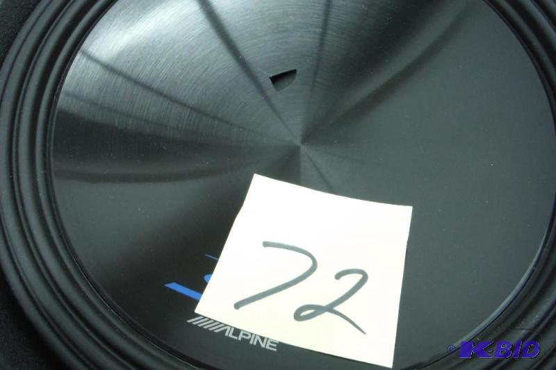 lot 72 image: Alpine SWS-12D4 12 Dual-Voice-Coil 4-Ohm Subwoofer SWS12D4
