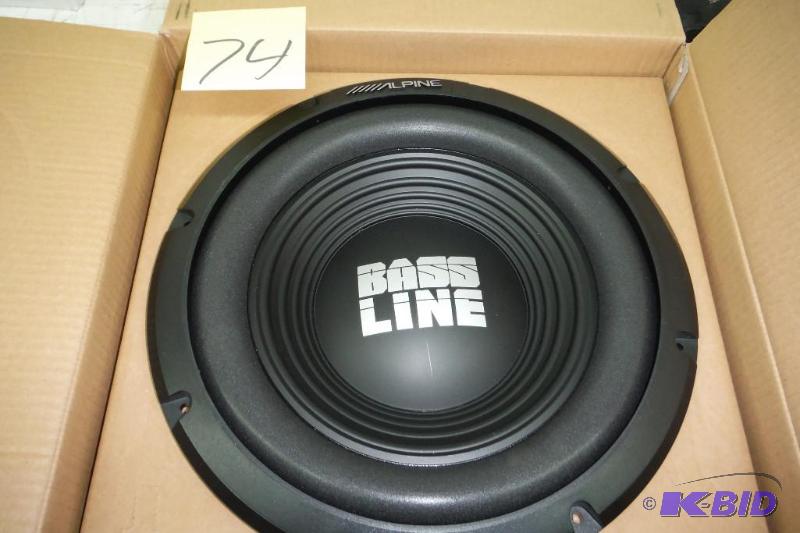 lot 74 image: Alpine SWA-12S4 BassLine Series 12 4-ohm Subwoofer