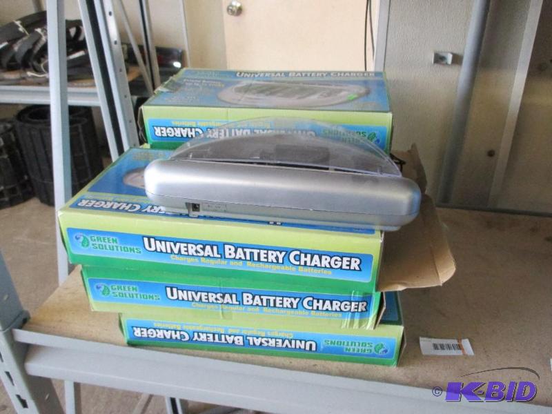 8 battery chargers...