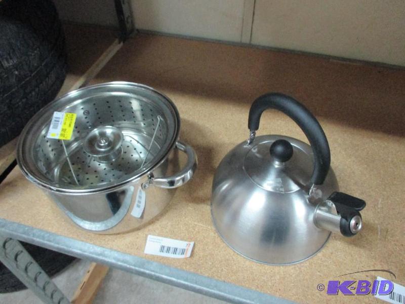 Steamer and tea pot...