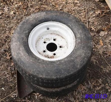 Set of &nbsp- 2 Carlisle Trailer Tires and R...