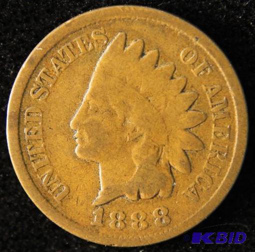 1888 INDIAN HEAD CENT VG