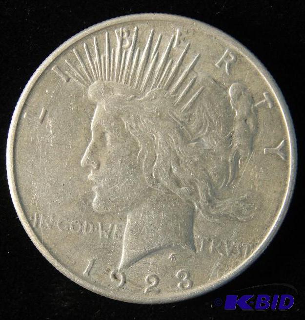 1923 S PEACE DOLLAR XF