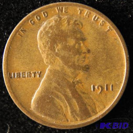 1911 D LINCOLN WHEAT CENT XF BETTER DATE COIN