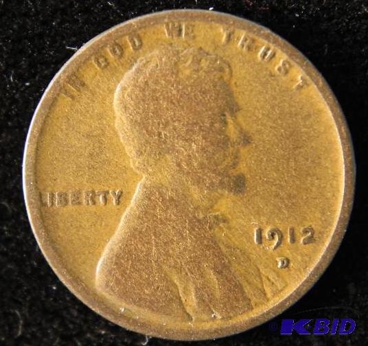 1912 D LINCOLN WHEAT CENT BETTER DATE COIN