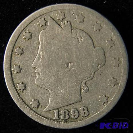 1898 LIBERTY V NICKEL BETTER DATE