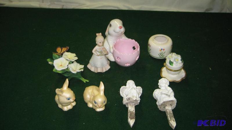 Easter decoration, angel plant spikes, bunnie...
