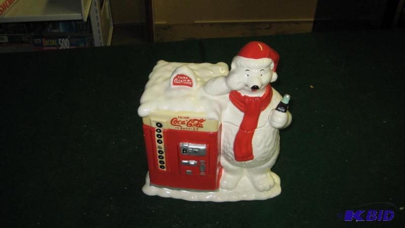 Coca-Cola Santa Bear Cookie Jar...