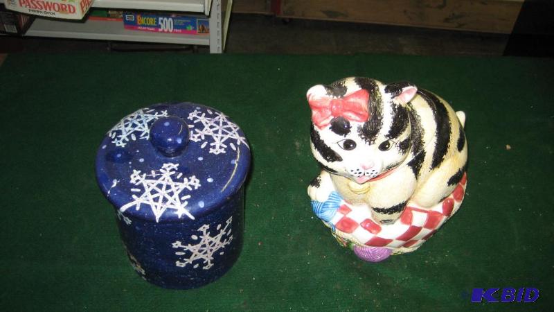 Snowflake cookie jar Cat cookie jar &nbsp...