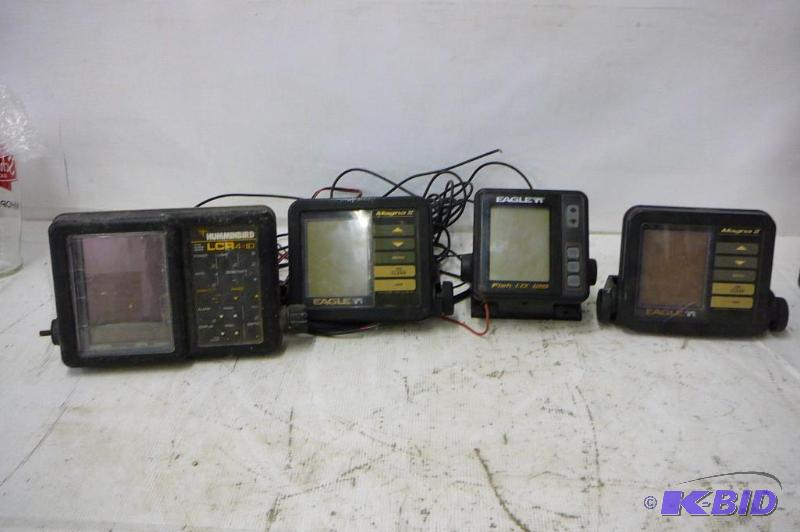 Lot of 4 Depth Finders Hummingbird LER4 ID (2...
